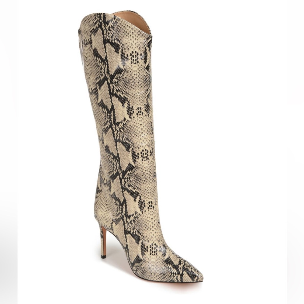 Schutz Maryana Pointed Toe Boot (Snake)